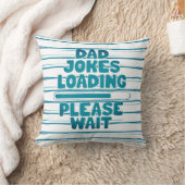 かわいい文字デザインパパジョーク読み込み待って クッション (ブランケット)