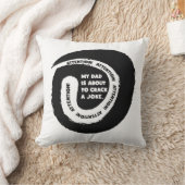 かわいい文字デザイン私のパパが冗談を言おうとしている クッション (ブランケット)