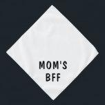 かわいい文字ママのBFFラージペット バンダナ<br><div class="desc">可愛いバンダナ文字祝とBFF!</div>