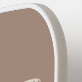 かわいい斑点タンgecko漫画イラストレーション ピックルボールラケット (左詳細)