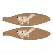 かわいい斑点タンgecko漫画イラストレーション ミニバスケットボール (パネル)