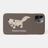 かわいい斑点タンgecko漫画イラストレーション Case-Mate iPhoneケース (裏面(横))