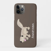 かわいい斑点タンgecko漫画イラストレーション Case-Mate iPhoneケース (裏)