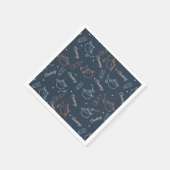 かわいい料理のキッチンツールパターン スタンダードカクテルナプキン (角)