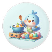 かわいい料理の鳥好きキッチン セラミックノブ (正面)
