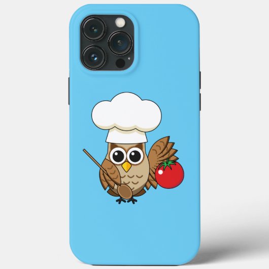 かわいい料理フクロウ漫画 Case-Mate iPhoneケース (裏面)