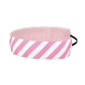 かわいい斜め白とピンクストライプの色 アスレチックヘッドバンド (右)
