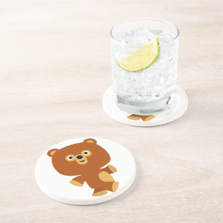 かわいい断定的な漫画のクマのコースター コースター
