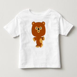 かわいい断定的な漫画のクマの子どもTシャツ トドラーTシャツ
