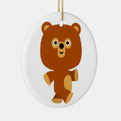 かわいい断定的な漫画クマオーナメント セラミックオーナメント (右)