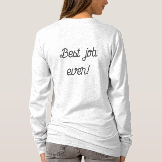 かわいい新しいおばあちゃん Tシャツ (裏面)