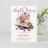 かわいい新しいチャプターが赤ちゃんのシャワーを始める 招待状 (スタンド正面)