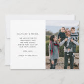 かわいい新しいネストホーム住所の変更の写真の移動 案内状 (裏面)