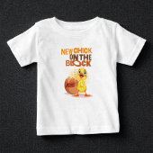 かわいい新しいブロックの雛 ベビーTシャツ
