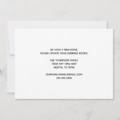 かわいい新しいホームアドレス変更ポッテッドプラント移動 案内状 (裏面)