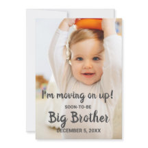 かわいい新しい兄弟妊娠のお知らせ写真