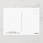 かわいい新しい森のロバ ポストカード (裏面)