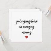 かわいい新しい母のおめでとうカード カード (正面/裏面インサイチュ)