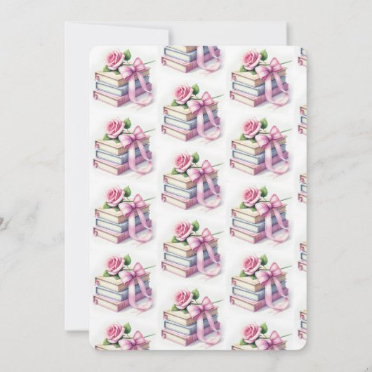 かわいい新チャプター赤ちゃんシャワー招待状 招待状 (裏面)