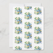 かわいい新チャプター赤ちゃんシャワー招待状 招待状 (裏面)