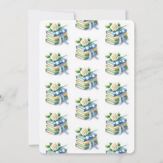 かわいい新チャプター赤ちゃんシャワー招待状 招待状 (裏面)