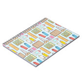 かわいい新学期が女の子用にパターンを供給する ノートブック (左側)