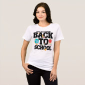 かわいい新学期の先生 トライブレンドTシャツ (正面全面)