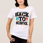 かわいい新学期の先生 トライブレンドTシャツ (正面)