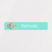 かわいい新学期の子供の名前ラベル ラベル (デザイン1)