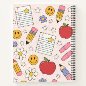 かわいい新学期パターン | 学習用品 ノートブック (裏面)
