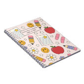 かわいい新学期パターン | 学習用品 ノートブック (右側)