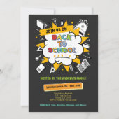 かわいい新学期ファミリーパーティー 招待状 (正面)