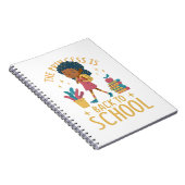 かわいい新学期プリンセスガールイラスト ノートブック (右側)