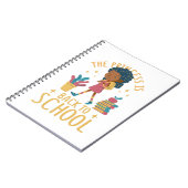 かわいい新学期プリンセスガールイラスト ノートブック (左側)