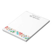 かわいい新学期ペンシルグローブ先生 ノートパッド (回転)