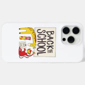 かわいい新学期動物安全デザイン Case-Mate iPhoneケース (裏面 (横))