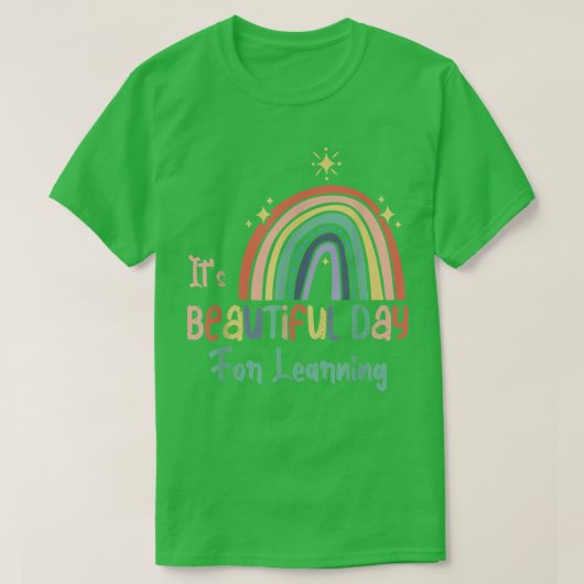 かわいい新学期学の美しい日 Tシャツ (デザイン正面)