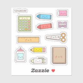 かわいい新学期文具セット シール