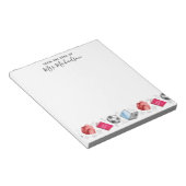 かわいい新学期用品先生メモ帳 ノートパッド (アングル)