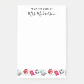 かわいい新学期用品先生 ポストイット (正面)