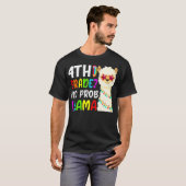 かわいい新学期 ノープロブレムラマ生 4年目 Tシャツ (正面フル)
