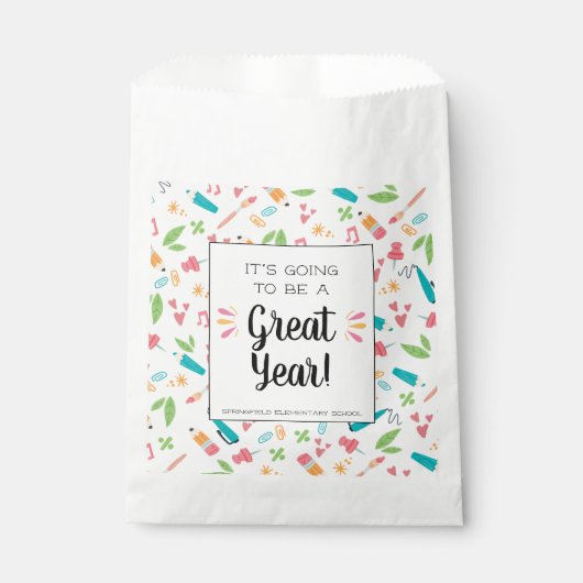 かわいい新学期 フェイバーバッグ (正面)