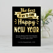 かわいい新年の写真 箔シーズンカード (立ち正面)