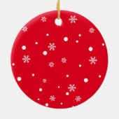 かわいい新生児カスタムフォト生まれたばかりの初めてのクリスマス セラミックオーナメント (裏面)