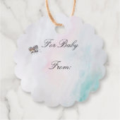 かわいい新生児ガールギフトラベル フェイバータグ (裏面)