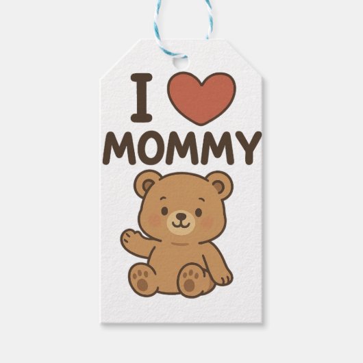 かわいい新生児大切ギフト ギフトタグ (正面)