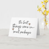 かわいい新生児妊娠のお知らせ カード (黄色い花)