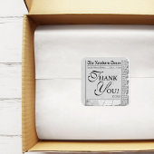 かわいい新聞赤ちゃんシャワーありがとう好意ステッカー スクエアシール