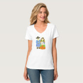 かわいい新郎新婦かわいいカップルTシャツ Tシャツ (正面フル)