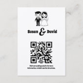 かわいい新郎新婦のエンクロージャカード エンクロージャーカード (正面)